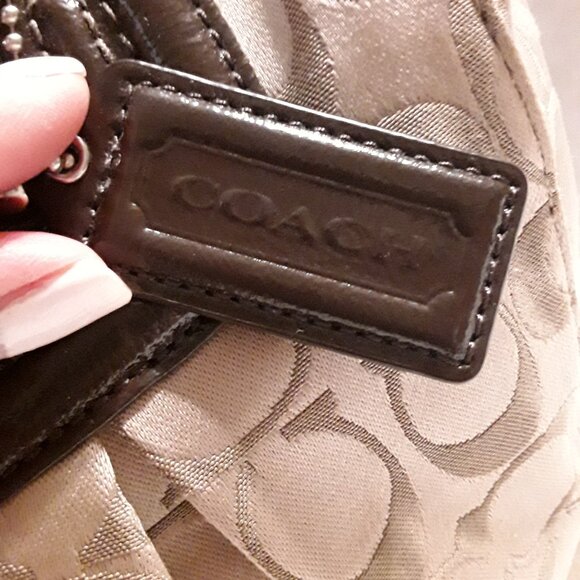 Coach Ashley Signature Satchel Brown Handbag - Picture 5 of 14